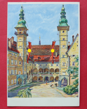 AK Klagenfurt / 1938-1945 / Landhaus / Wappensaal / nach einem Aquarell von Prof Hans Kleinert / Kärnten
